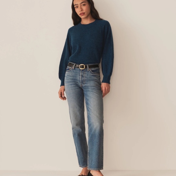 Doen Marsena Sweater Deep Sapphire Blue XS NWT - Picture 3 of 9